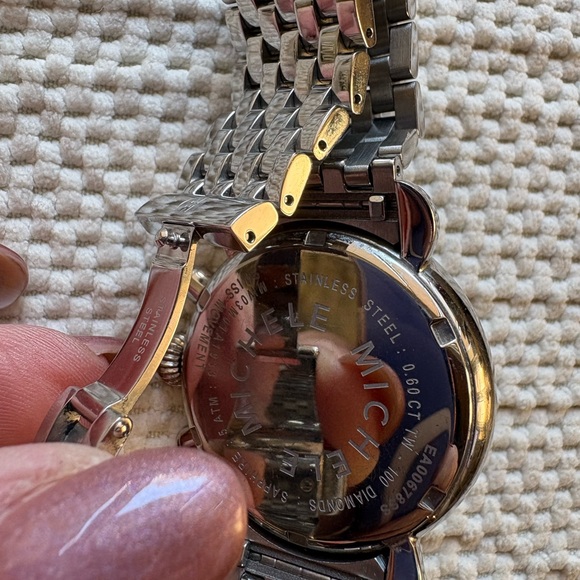 MICHELE CAROUSEL Multicolor Dial with DIAMONDS, New Bracelet. NWOT - Picture 10 of 10